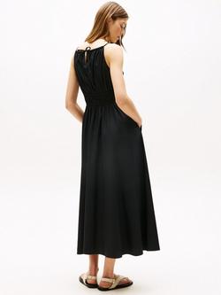 Tommy Hilfiger Smock Bodice Maxi Dress, Black - view 2, Black