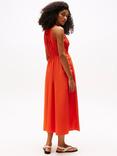 Tommy Hilfiger Scoop Neck Sleeveless Cotton Maxi Dress, Mid Orange