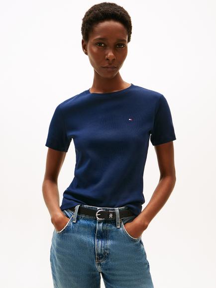 Tommy Hilfiger Slim Crew Neck T-Shirt, Dark Night Navy