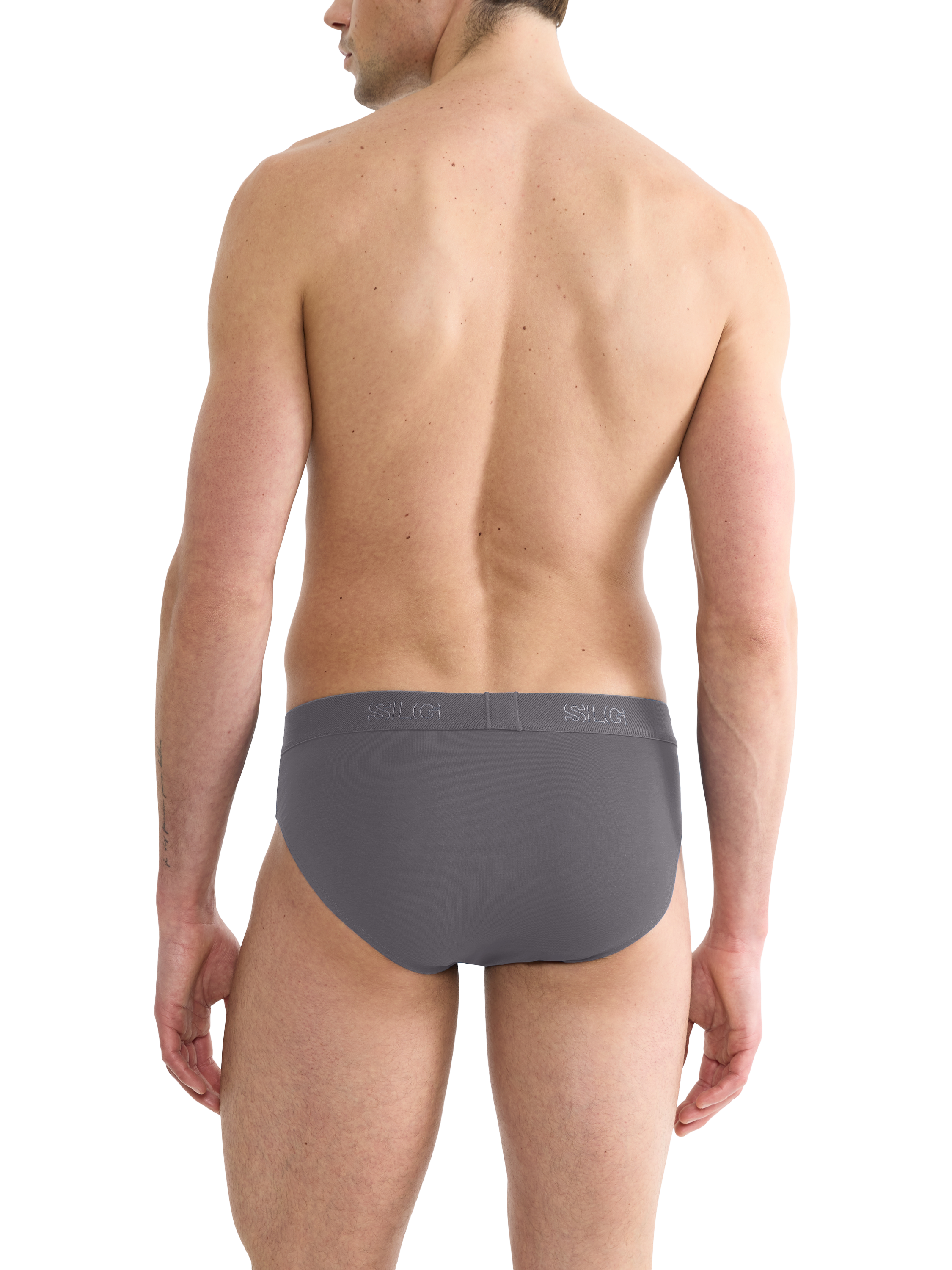Product image 3 of 7, which shows sloggi SLG Base Briefs, Pack of 2, Dark Blue/Grey, L