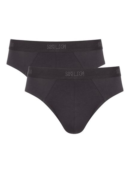 sloggi SLG Base Briefs, Pack of 2, Charcoal