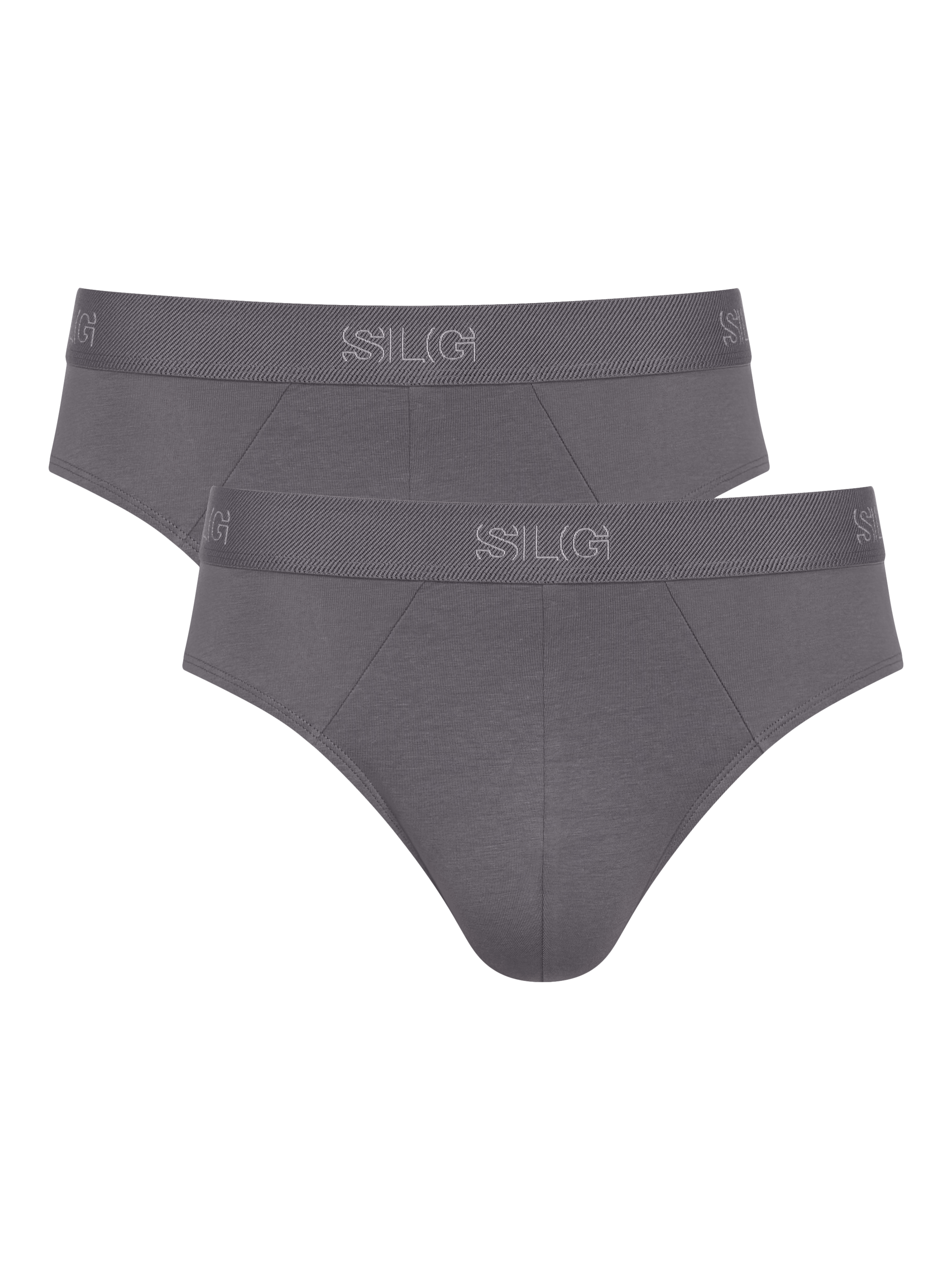 Product image 1 of 5, which shows sloggi SLG Base Briefs, Pack of 2, Shiver, S