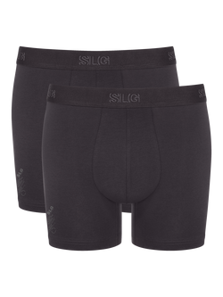 sloggi SLG Base Shorts, Pack of 2, Charcoal