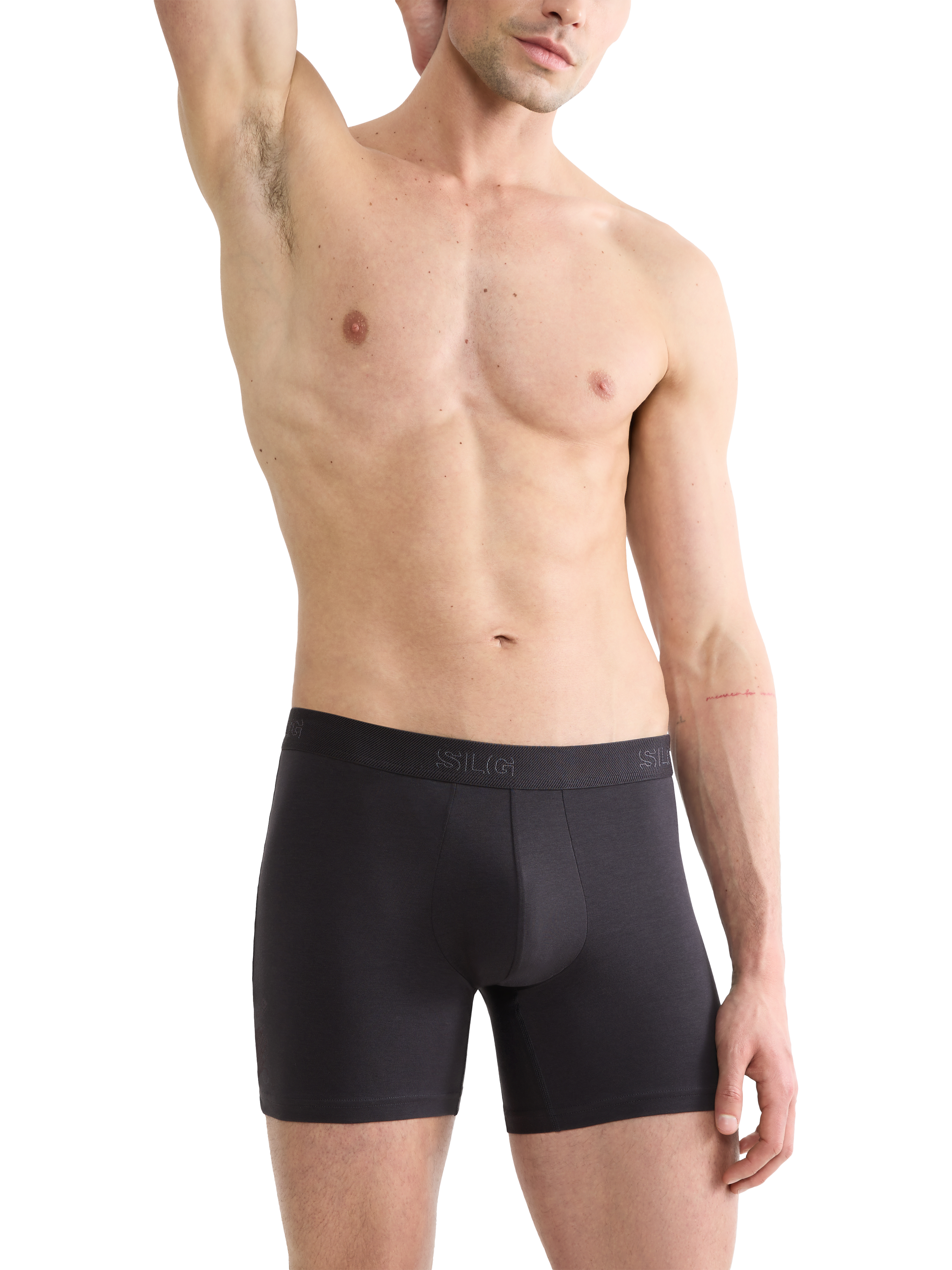 Product image 2 of 7, which shows sloggi SLG Base Shorts, Pack of 2, Charcoal, S