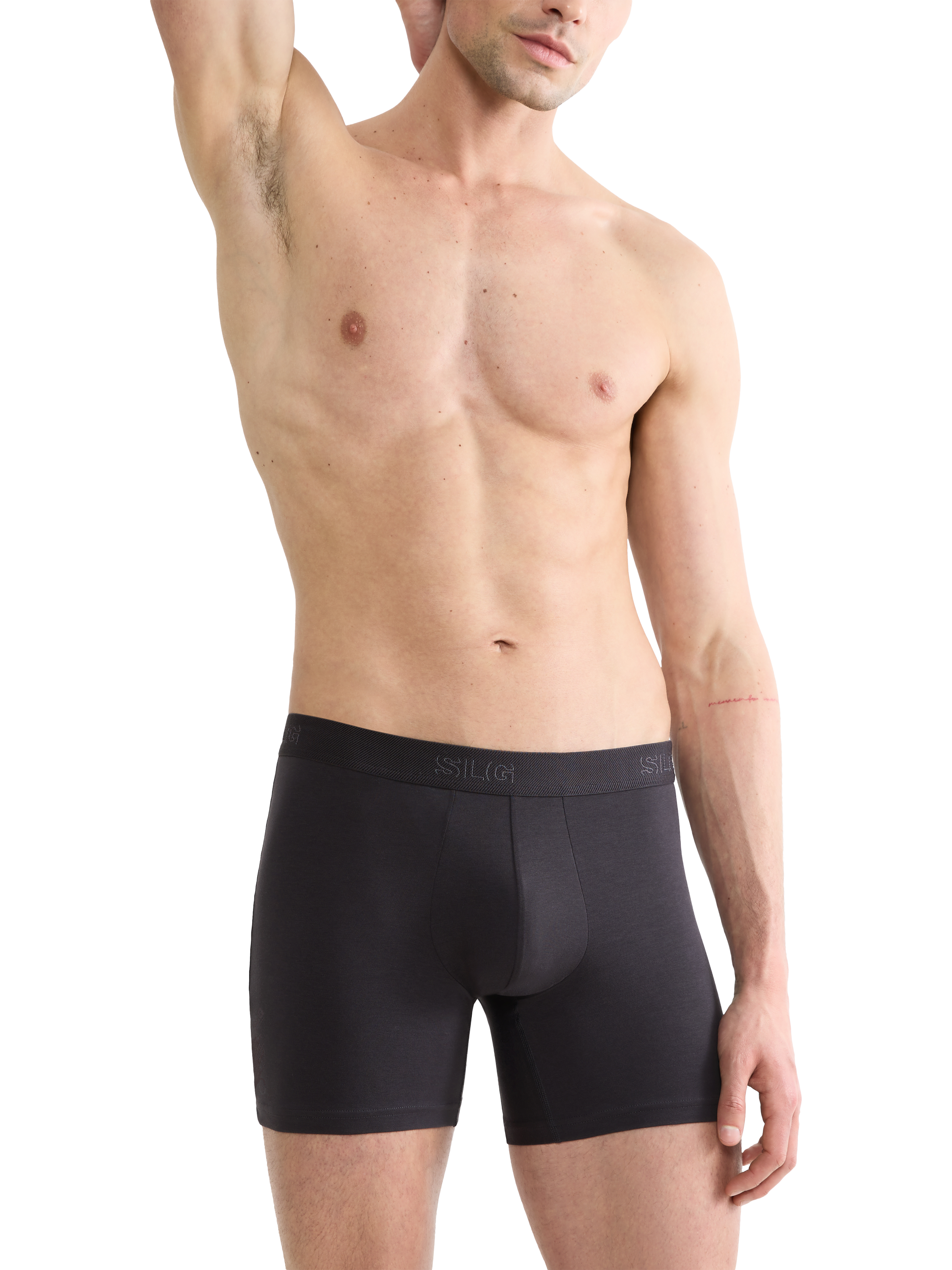 Product image 2 of 8, which shows sloggi SLG Base Shorts, Pack of 2, Black/Dark Blue, S