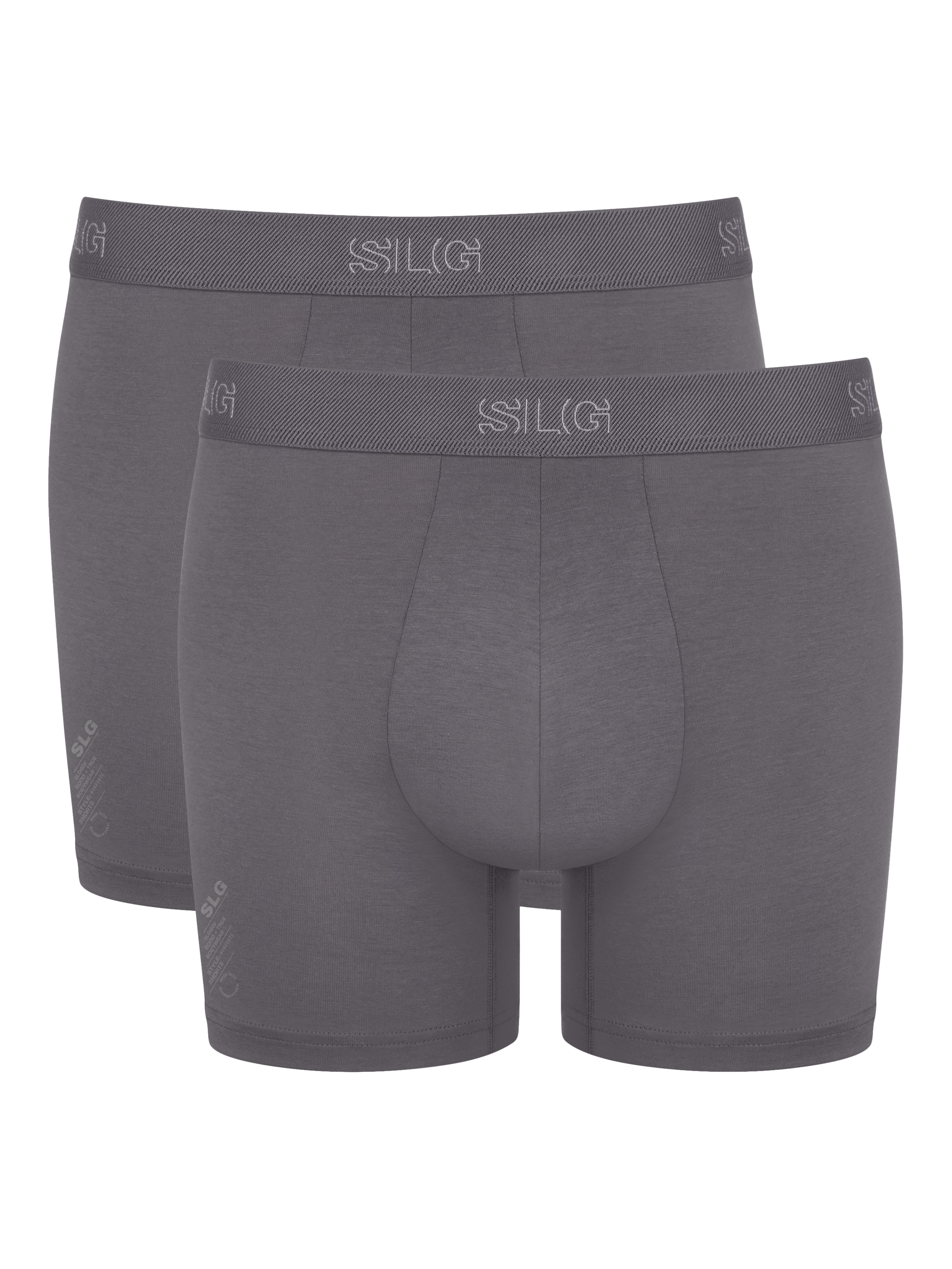 Product image 1 of 7, which shows sloggi SLG Base Shorts, Pack of 2, Shiver, S