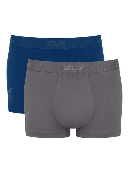 sloggi SLG Base Trunks, Pack of 2, Blue/Grey