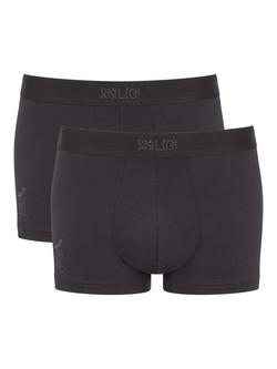sloggi SLG Base Trunks, Pack of 2, Charcoal