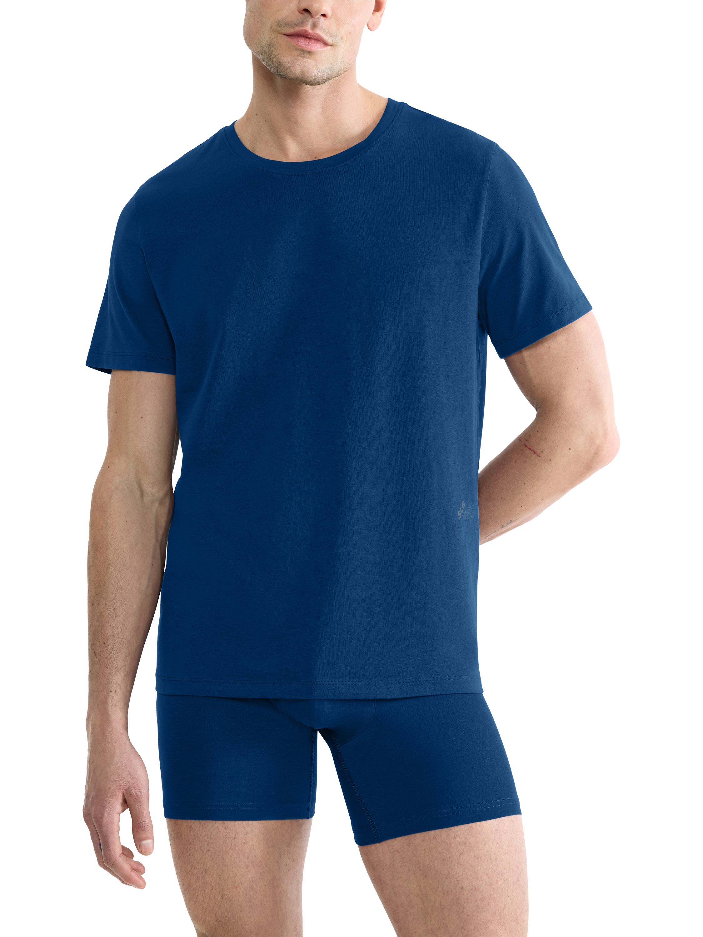 Product image 1 of 6, which shows sloggi SLG Base O-Neck T-Shirt, Ultramarine, L