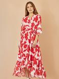 Yumi Kimono Sleeve Wrap Midi Dress
