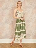Yumi Paisley Lace Midi Dress, Green