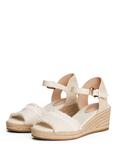 Tommy Hilfiger Fringe Canvas Wedge Heel Sandals, Muslin
