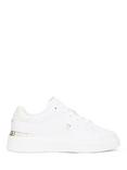 Tommy Hilfiger Leather TH Monogram Court Trainers, White