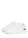 Tommy Hilfiger Leather TH Monogram Court Trainers, White
