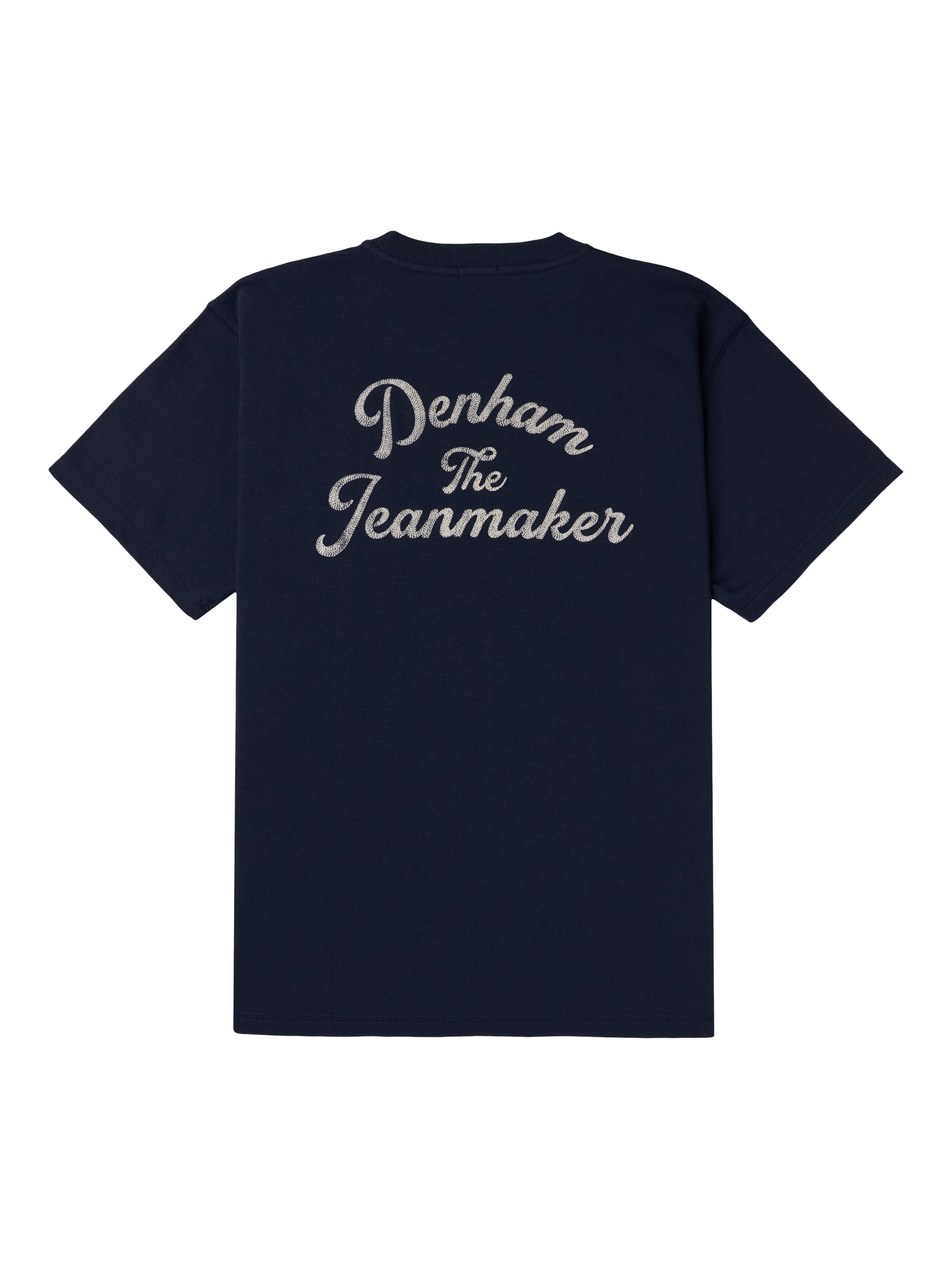 Product image 5 of 5, which shows DENHAM Arch Cotton T-Shirt, Navy Blazer, S
