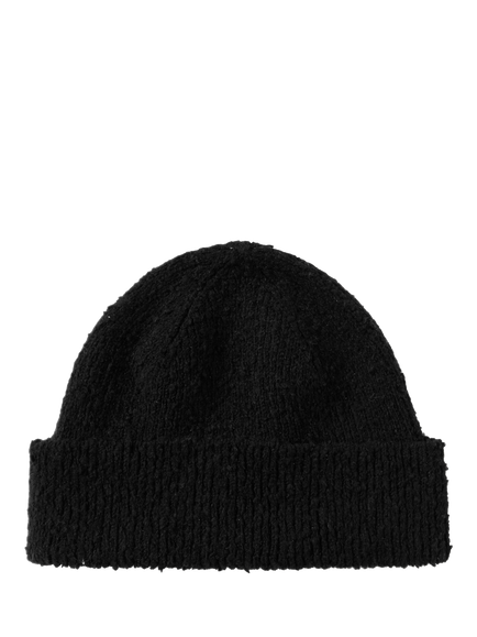 DENHAM Essential Cotton Blend Beanie, Black