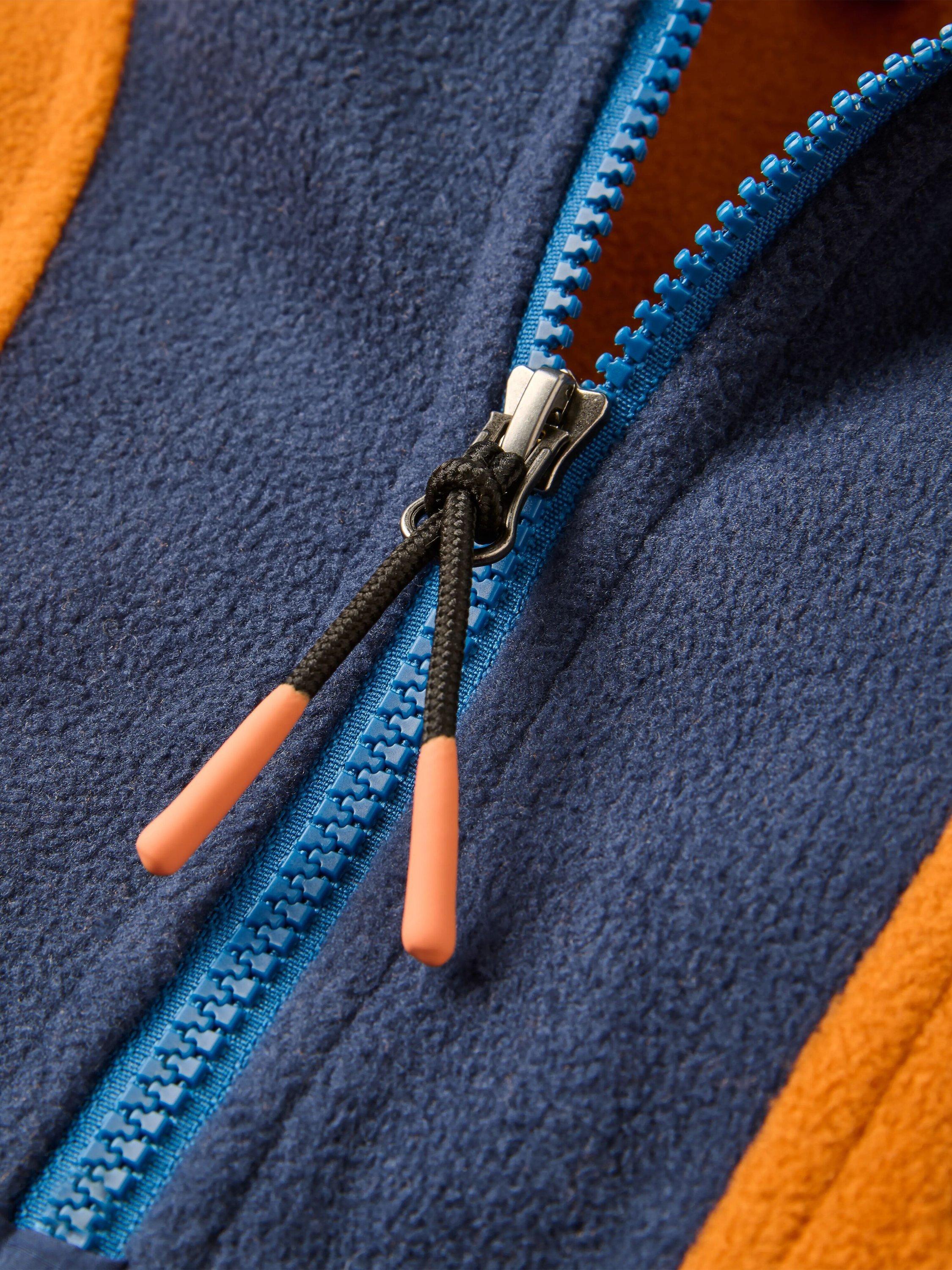 Product image 4 of 7, which shows Passenger Jazz Polar Fleece Sweatshirt, Orange/Multi, S