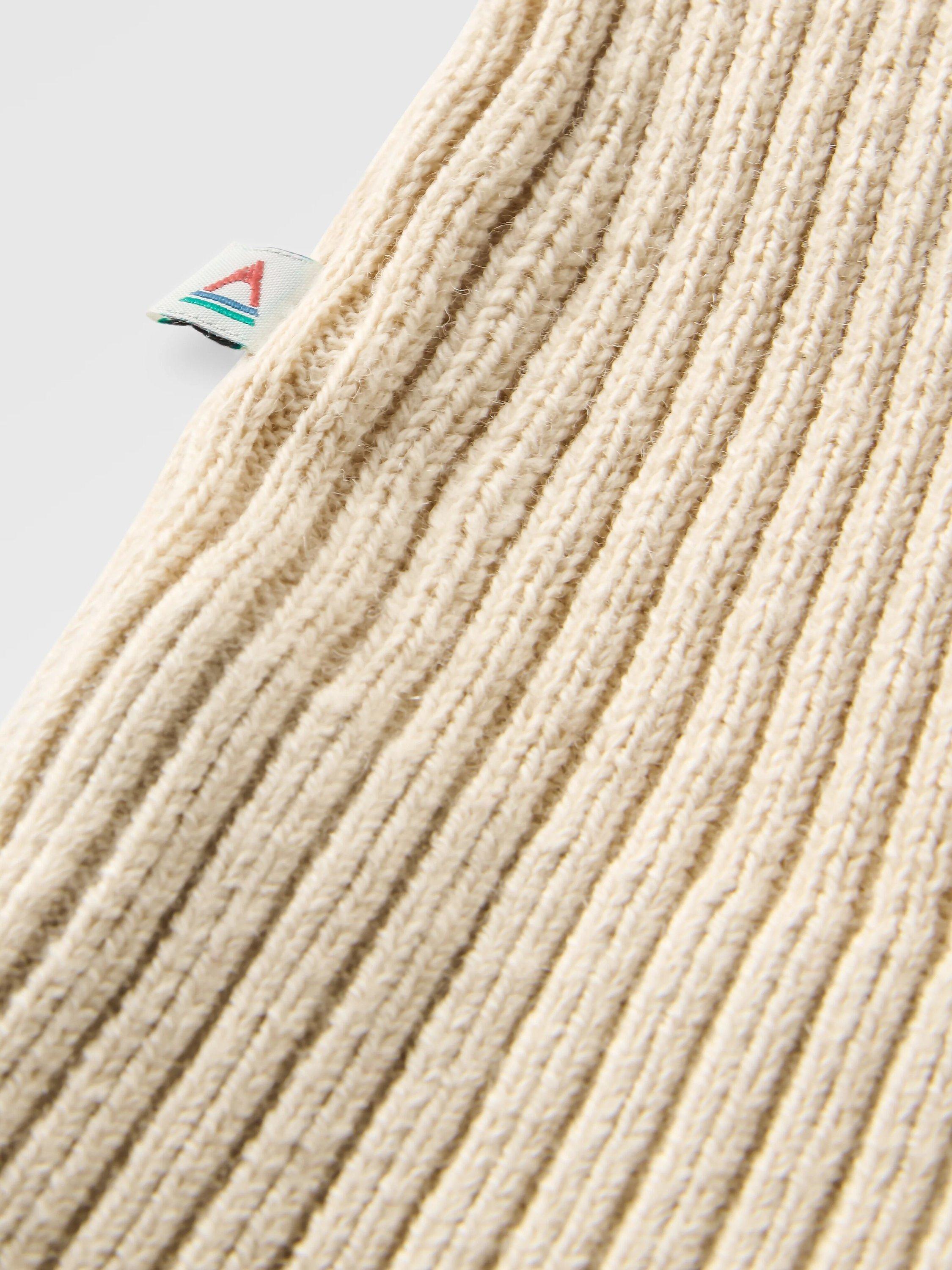 Product image 7 of 7, which shows Passenger Nurture Jacquard Ribbed Cardigan, Blue/Beige, XS