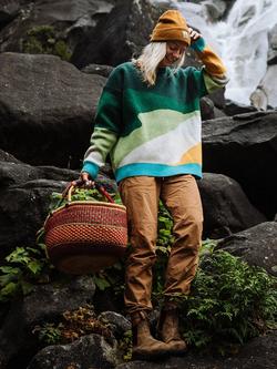 Passenger Scenic Crew Neck Jumper, Multi - view 2, Multi