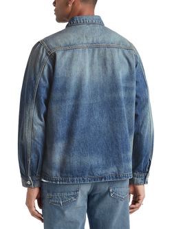 DENHAM Denim Regular Fit Chore Overshirt, Mid Blue - view 2, Mid Blue