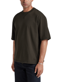 DENHAM Nino Cotton T-Shirt, Wren Brown - view 2, Wren Brown