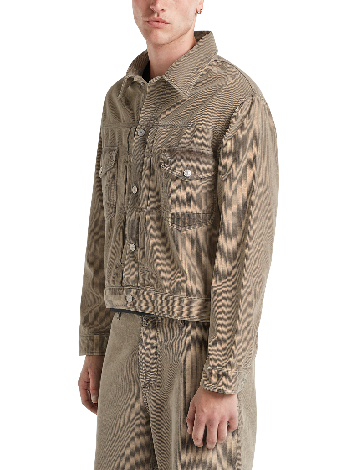 Product image 2 of 4, which shows DENHAM Chester Denim Jacket, Wren Brown, M