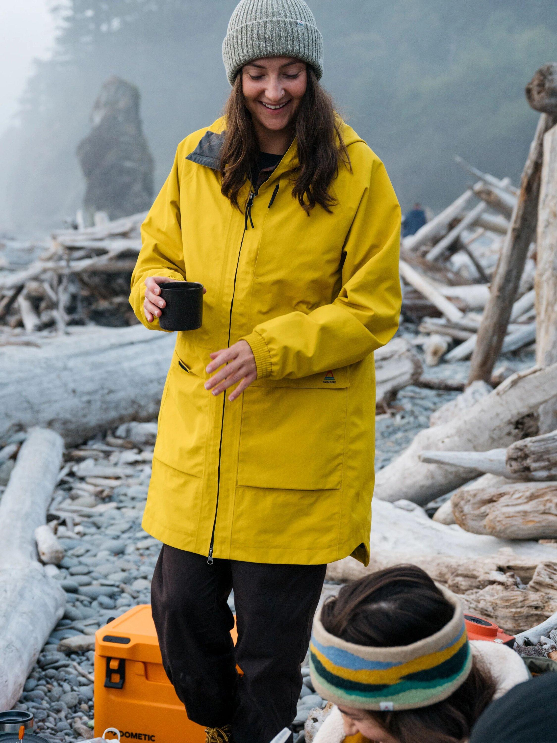 Product image 1 of 9, which shows Passenger Serein Waterproof Parka, Heritage Yellow, S