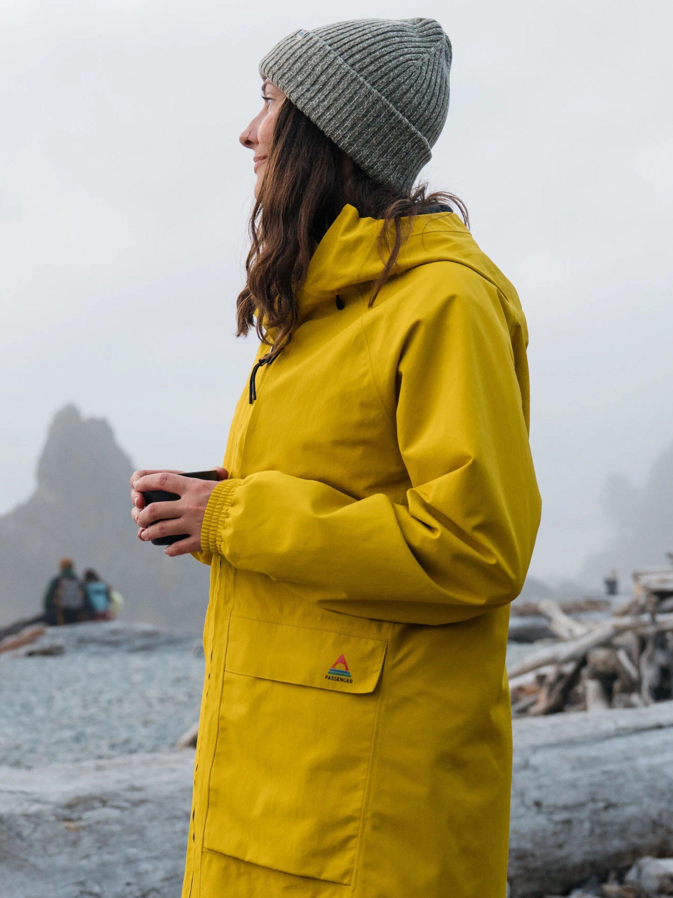 Product image 3 of 9, which shows Passenger Serein Waterproof Parka, Heritage Yellow, S