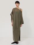 Jigsaw Sheer Lightweight Poncho, Khaki