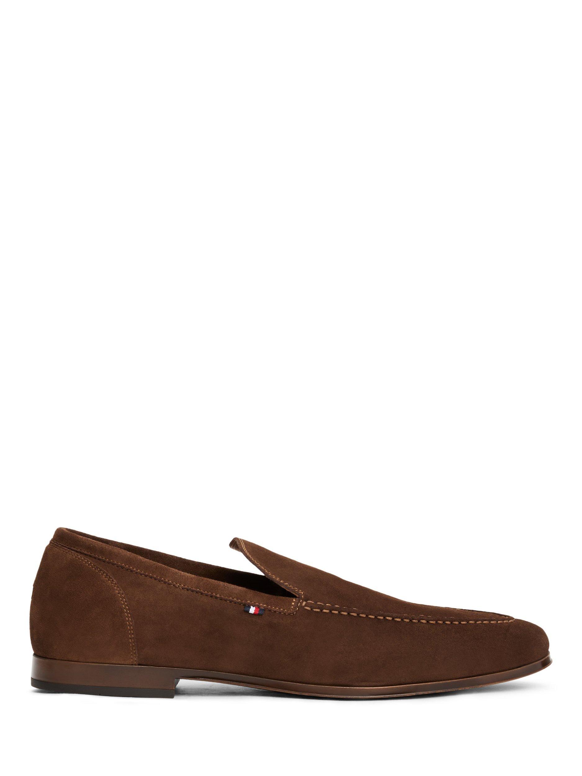 Product image 1 of 5, which shows Tommy Hilfiger Suede Loafers, Legacy Brown, EU40