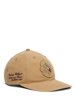 Tommy Hilfiger Graphic Patch Cotton Baseball Cap, Rooted Brown