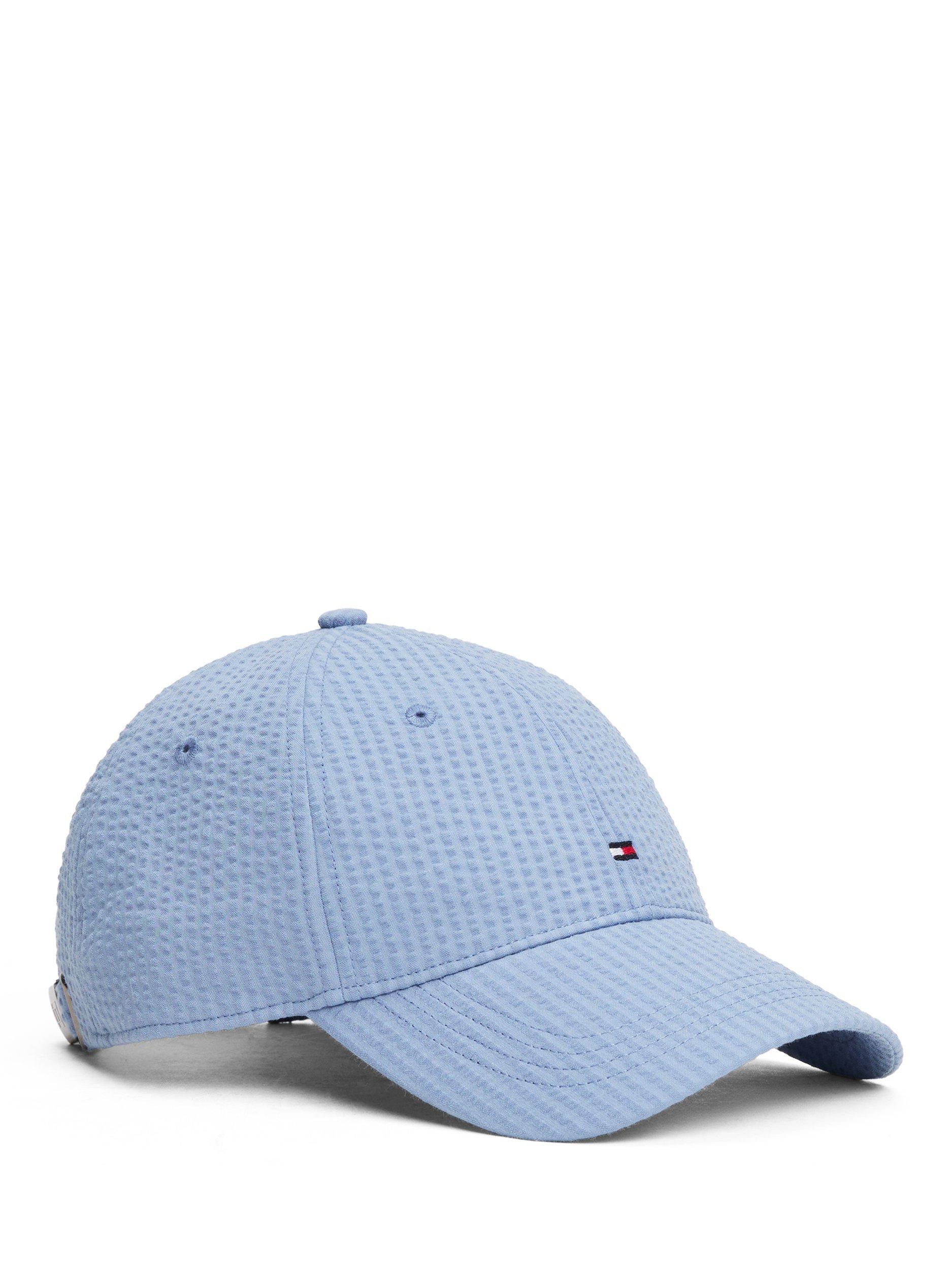 Tommy Hilfiger Seersucker Baseball Cap, Brisk Blue, One Size