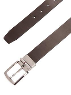Tommy Hilfiger Reversible Leather Belt - view 2, Testa Di Moro/Black