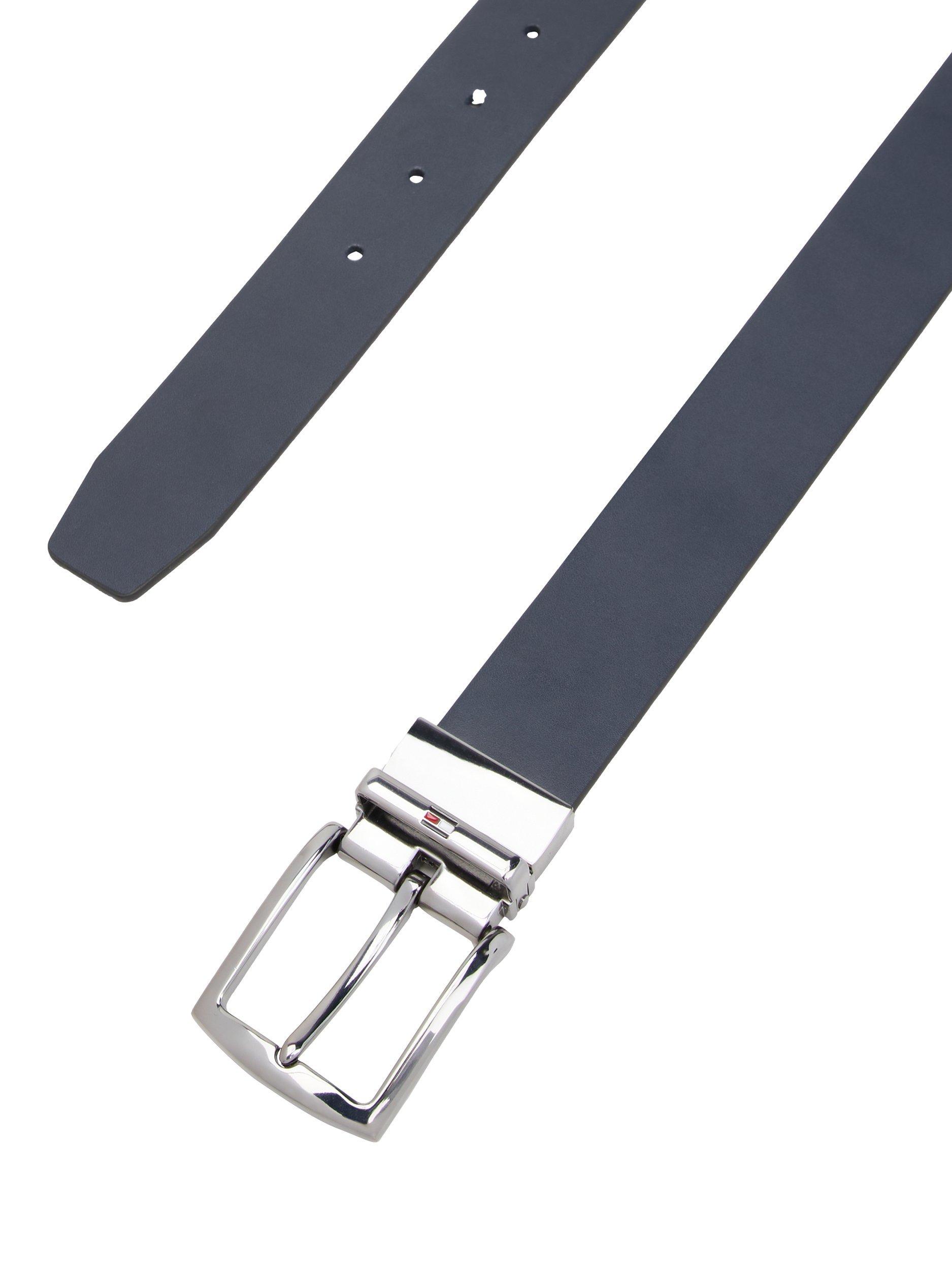 Product image 2 of 11, which shows Tommy Hilfiger Reversible Leather Belt, Preppy Navy, 33