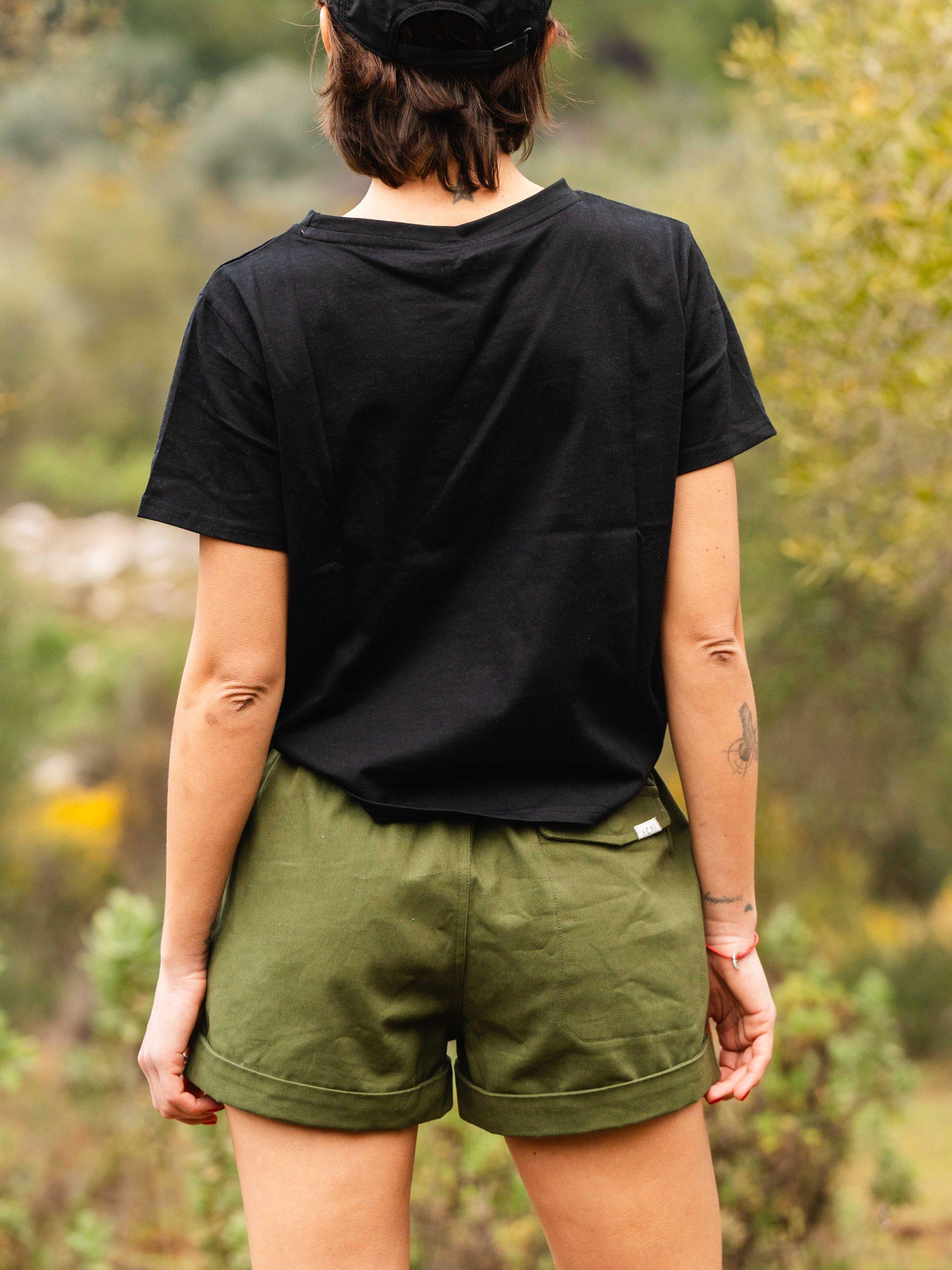 Product image 3 of 5, which shows ACAI Boxy Fit Cotton T-Shirt, Black, 6