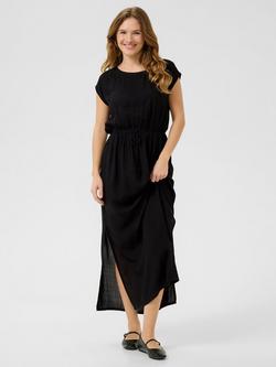 KAFFE KAcheer Midi Dress, Black, Black