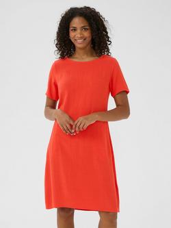 KAFFE Liny Short Sleeve Shift Dress, Grenadine