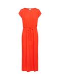 KAFFE Cheer Short Sleeve Maxi Dress, Grenadine