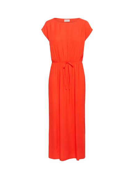 KAFFE Cheer Short Sleeve Maxi Dress, Grenadine - view 2, Grenadine
