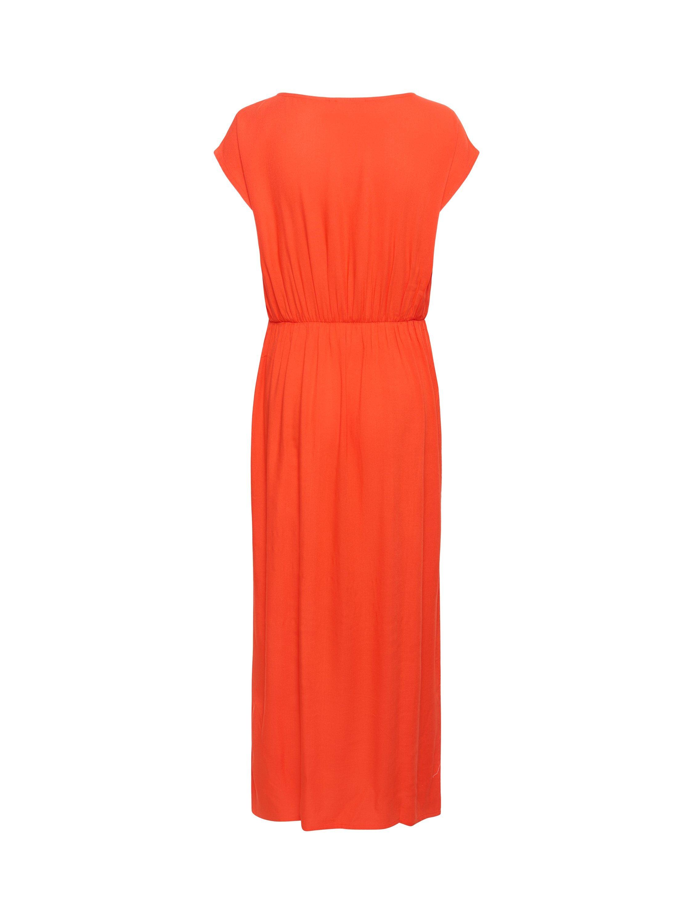 Product image 3 of 3, which shows KAFFE Cheer Short Sleeve Maxi Dress, Grenadine, 10