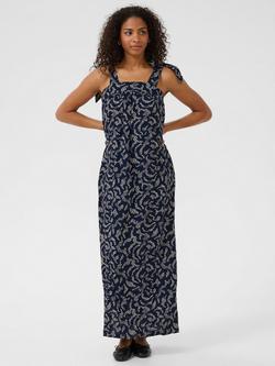 KAFFE Barton Maxi Dress, Midnight Marine/Multi