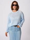 KAFFE Solar Cotton Blend Pullover