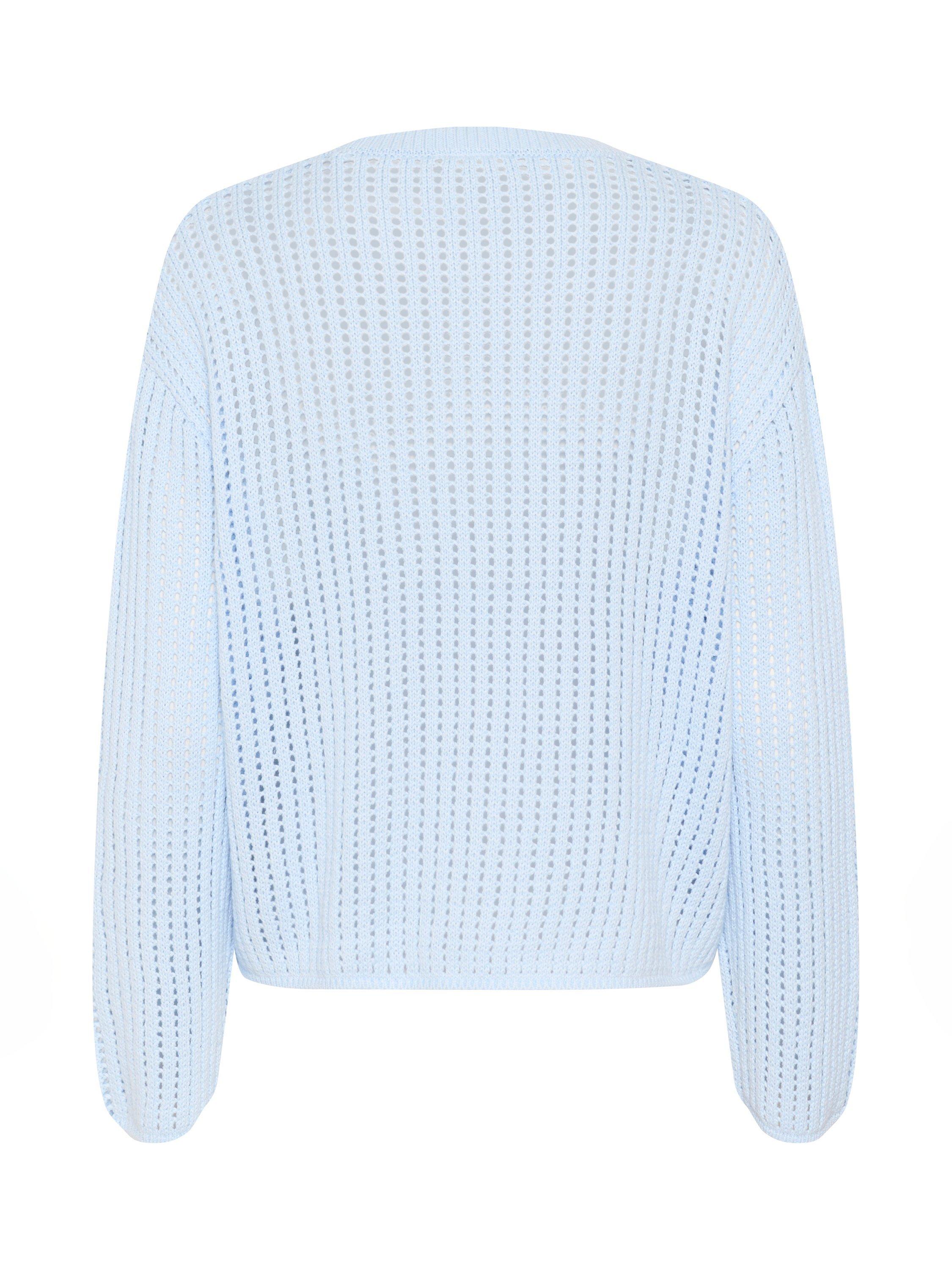 Product image 6 of 6, which shows KAFFE Solar Cotton Blend Pullover, Nantucket Breeze, XS