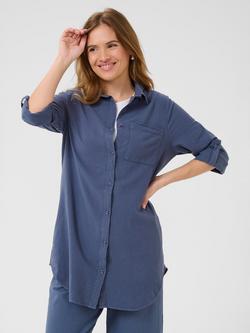 KAFFE KAnaya Tunic Top, Vintage Indigo