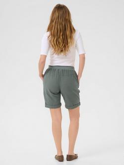 KAFFE Naya Cotton Shorts - view 2, Balsam Green