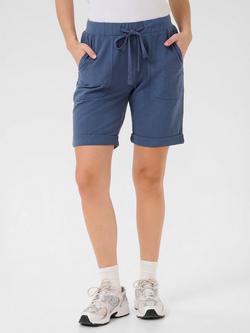 KAFFE Naya Cotton Shorts, Vintage Indigo