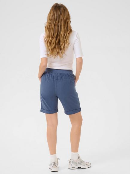 KAFFE Naya Cotton Shorts - view 2, Vintage Indigo