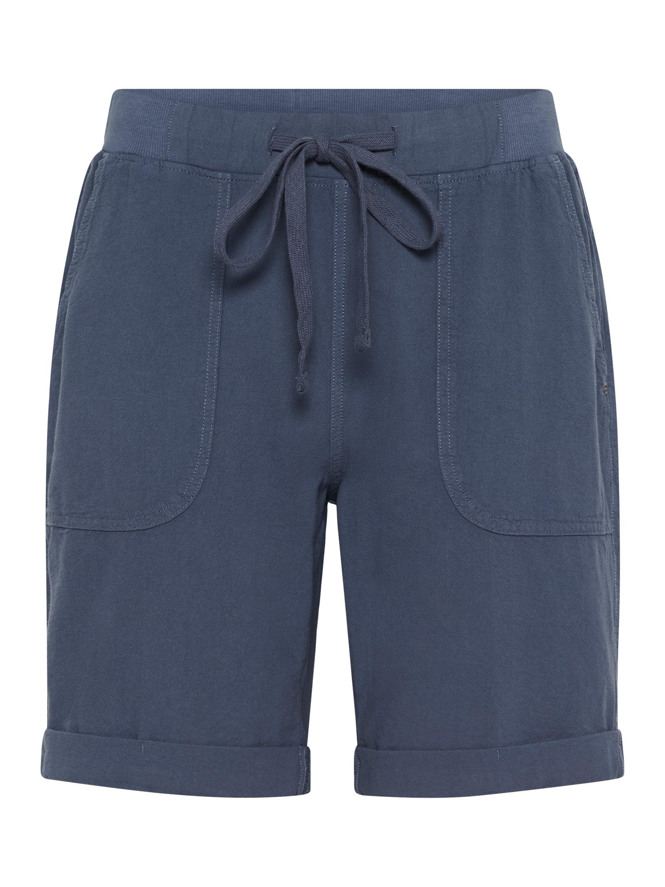 Product image 4 of 5, which shows KAFFE Naya Cotton Shorts, Vintage Indigo, 8