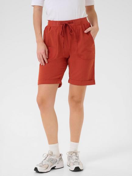 KAFFE Naya Cotton Shorts, Picante