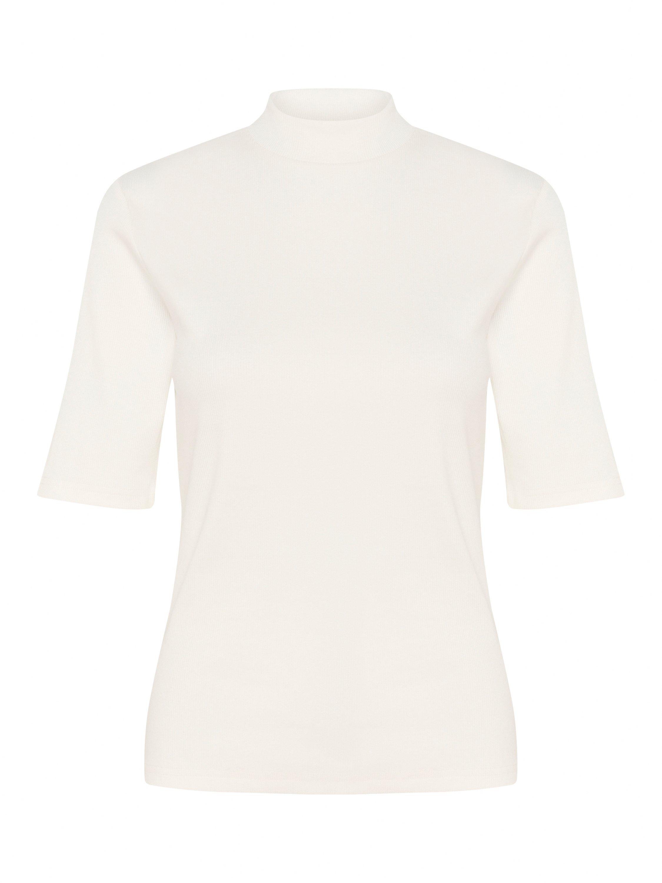 Product image 5 of 6, which shows KAFFE Carla High Neck T-Shirt, White, XS